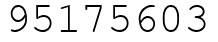 Число 95175603.
