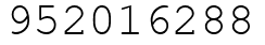 Число 952016288.