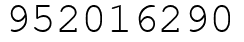 Число 952016290.