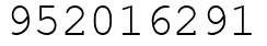 Число 952016291.