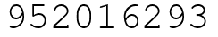 Число 952016293.