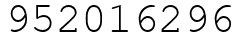 Число 952016296.