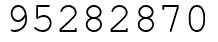 Число 95282870.