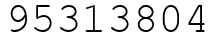 Число 95313804.