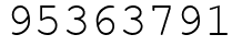 Число 95363791.