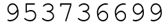 Число 953736699.