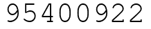 Число 95400922.