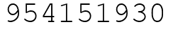 Число 954151930.