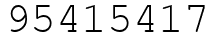 Число 95415417.