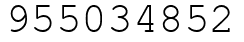 Число 955034852.