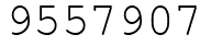 Число 9557907.