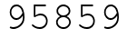 Число 95859.