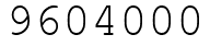 Число 9604000.