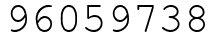 Число 96059738.