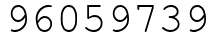 Число 96059739.