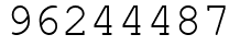 Число 96244487.