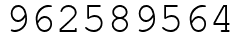 Число 962589564.