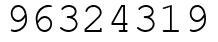 Число 96324319.