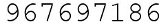 Число 967697186.