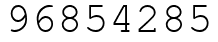 Число 96854285.
