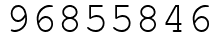 Число 96855846.