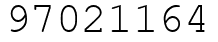 Число 97021164.