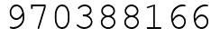 Число 970388166.