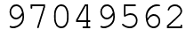 Число 97049562.