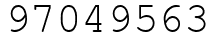 Число 97049563.