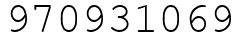 Число 970931069.