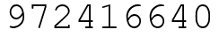 Число 972416640.