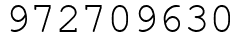 Число 972709630.