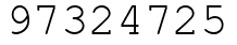 Число 97324725.