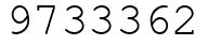 Число 9733362.