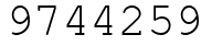 Число 9744259.