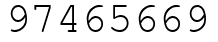 Число 97465669.