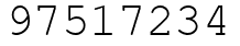 Число 97517234.