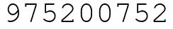Число 975200752.