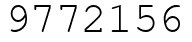 Число 9772156.