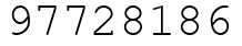 Число 97728186.