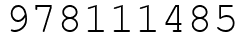 Число 978111485.