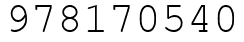 Число 978170540.