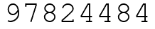 Число 97824484.