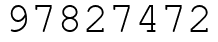 Число 97827472.