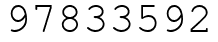 Число 97833592.