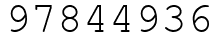 Число 97844936.