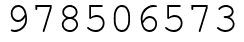 Число 978506573.