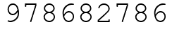 Число 978682786.