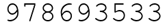 Число 978693533.