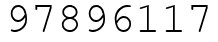 Число 97896117.